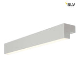 L-Line 60 LED Wand- und Deckenleuchte in silbergrau mit warmweißer LED Beleuchtung für moderne Raumausleuchtung.