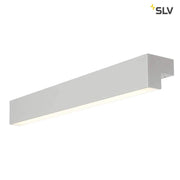 L-Line 60 LED Wand- & Deckenleuchte IP44 Silbergrau, moderne LED-Leuchte für helle Raumbeleuchtung