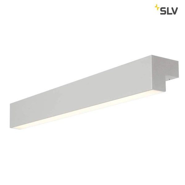 L-Line 60 LED Wand- & Deckenleuchte IP44 Silbergrau, moderne LED-Leuchte für helle Raumbeleuchtung