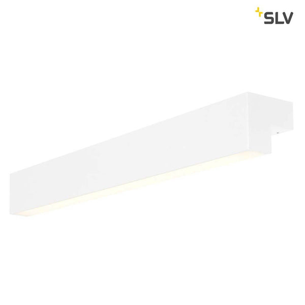 L-Line 60 LED Wand Aufbauleuchte IP44 Weiß, moderne warmweiße Wand- und Deckenleuchte von SLV