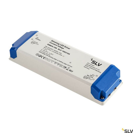 LED 100W 24V triac dimmable power supply on a white background.