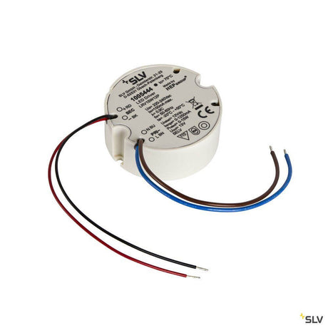LED 15W 12V power supply with terminal blocks and technical specifications on the housing.