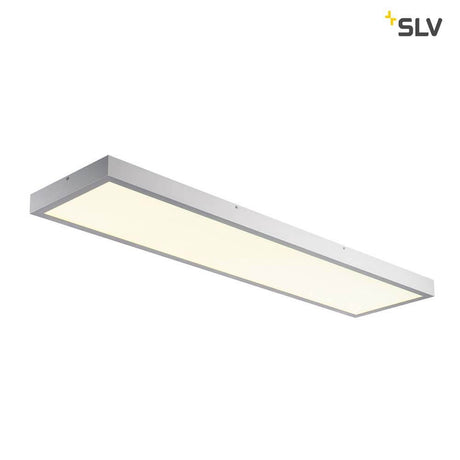 LED Panel 120x30cm 4000K silver grey in a modern, space-saving design look