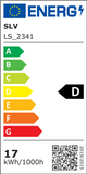 Energieeffizienzlabel für LED Panel 620 Deckenleuchte Weiß 3000K mit Klassifizierung D.