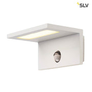 LED Sensor LED Außen-Wandaufbauleuchte IP44 Weiß 3000, weiße LED Außenwandleuchte mit Bewegungssensor