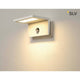 LED Sensor LED Außen-Wandaufbauleuchte IP44 Weiß 3000 an der Wand mit Bewegungssensor