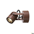 LED Spot Outdoor Leuchte IP55 in Braun zur Akzentuierung mit 30.000 Stunden Lebensdauer.