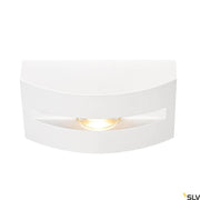 LED Applique et plafonnier en saillie Out-Beam Frame IP55 en blanc, idéal pour mettre en valeur les bâtiments.