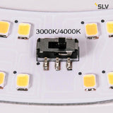Nahaufnahme des LED-Moduls mit einstellbarer Farbtemperatur 3000K/4000K für Lipsy 30 Dome Leuchte.
