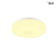 Lipsy 30 Drum LED Außen-Aufbauleuchte Weiß IP44 - stilvolle Deckenleuchte aus Stahl mit Acrylglasabdeckung.