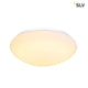 Lipsy 40 Dome LED Außen-Aufbauleuchte Weiß IP44 mit diffusor und elegantem Design.