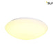 Lipsy 50 Dome LED Außen-Aufbauleuchte Weiß IP44 in modernem Design mit Acrylglasabdeckung.