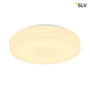Lipsy 50 Drum LED Außen-Aufbauleuchte Weiß IP44, moderne Wand- und Deckenleuchte von SLV