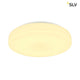 Lipsy 50 Drum LED Außen-Aufbauleuchte in Weiß mit homogener Ausleuchtung und zeitlosem Design.