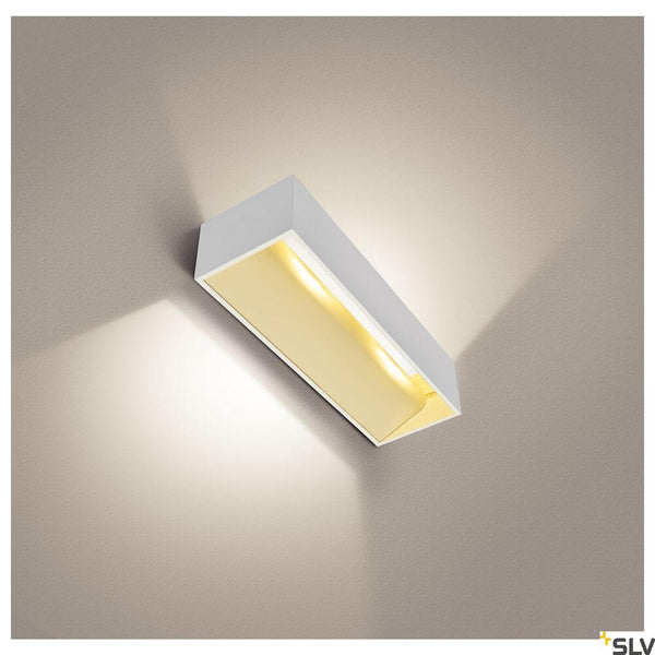 Logs In L wall lamp Triac white 3000K for wall, modern design with warm light.