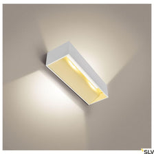 Logs In L Wandlampe Weiß 2000-3000K LED-Wandaufbauleuchte mit Up- und Down-Licht für Innenräume, SLV