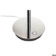 Basis der MAGANDA LED Tischleuchte mit chromfarbener Oberfläche und Touch-Schalter.