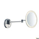 Maganda LED Badlampe mit Schminkspiegel in Chrom, 3-fach Vergrößerung und CCT Switch, langlebig und modern.