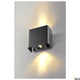 Mana Out LED Wandlampe 3000K IP65 Anthrazit - elegante Wandleuchte mit warmweißen LEDs und Aluminium Konstruktion.