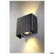 Mana Out LED Wandlampe 3000K IP65 Anthrazit - elegante up/down Wandleuchte mit Aluminium Konstruktion