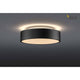 Medo 30 Corona LED Aufbauleuchte Triac Schwarz mit elegantem Design und sanftem Lichtauslass.