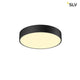 Medo 40 Corona LED Aufbauleuchte Triac Schwarz im eleganten, modernen Design mit koronalem Lichtauslass.