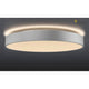Medo 60 Corona LED Aufbauleuchte Triac Silbergrau mit elegantem Design und koronalem Lichtauslass.