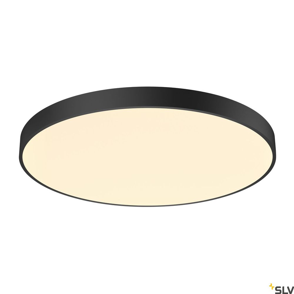 Medo 90 Dali LED Deckenlampe Schwarz mit praktischem Schalter und wechselbarem Licht von 3000K und 4000K.