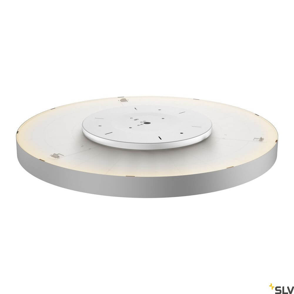 Medo 90 Triac LED Deckenlampe Grau 3000/4000K auf einem weißen Hintergrund, modernes und elegantes Design.