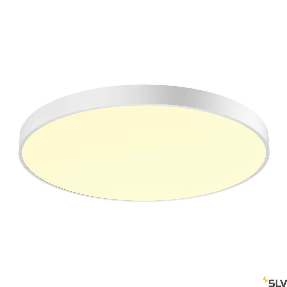 Medo 90 Triac LED Deckenlampe Weiß 3000/4000K mit modernem, flachem Design in Weiß.
