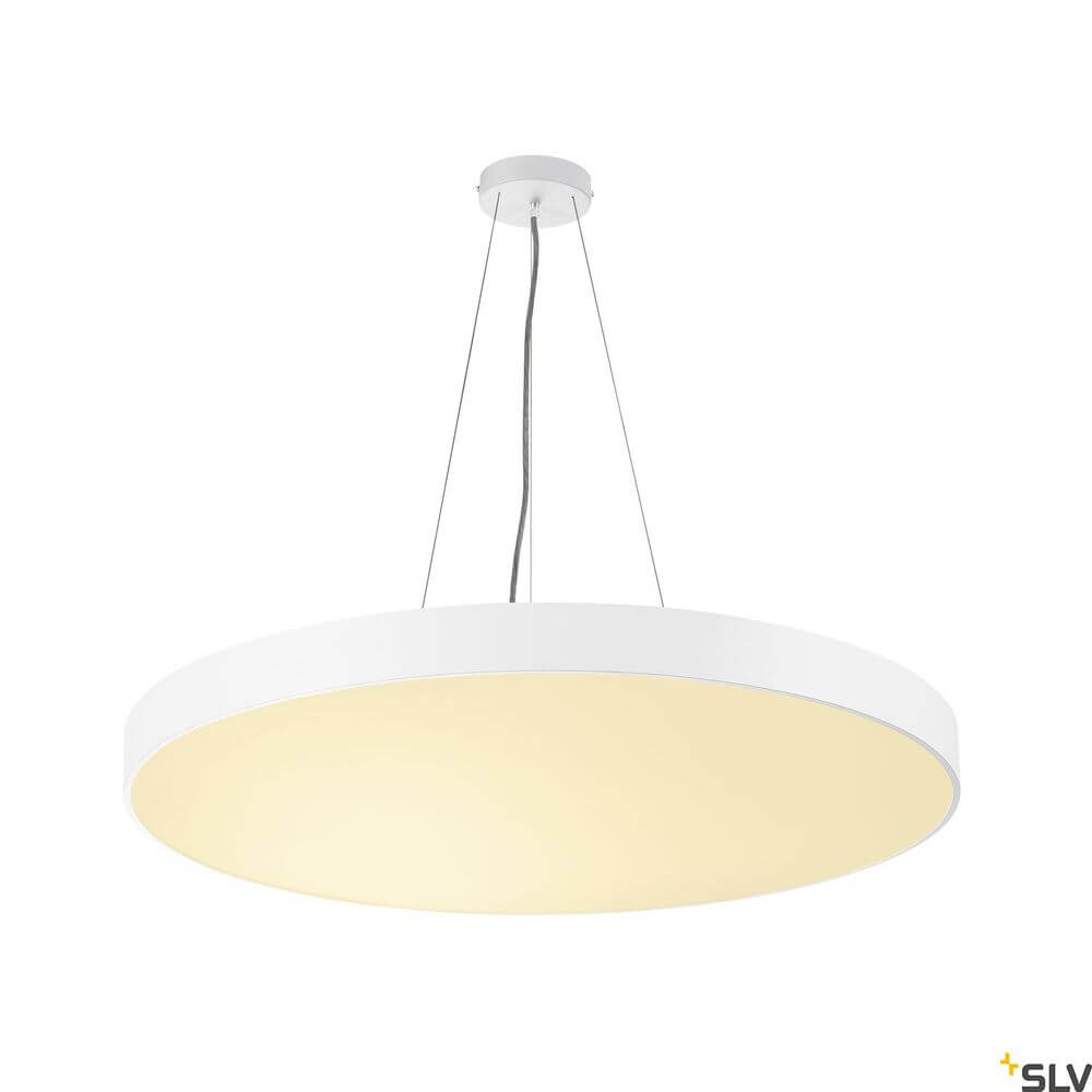 Medo 90 Triac LED Deckenlampe Weiß 3000/4000K, moderne Deckenleuchte mit weißem Design und warmweißem Licht.