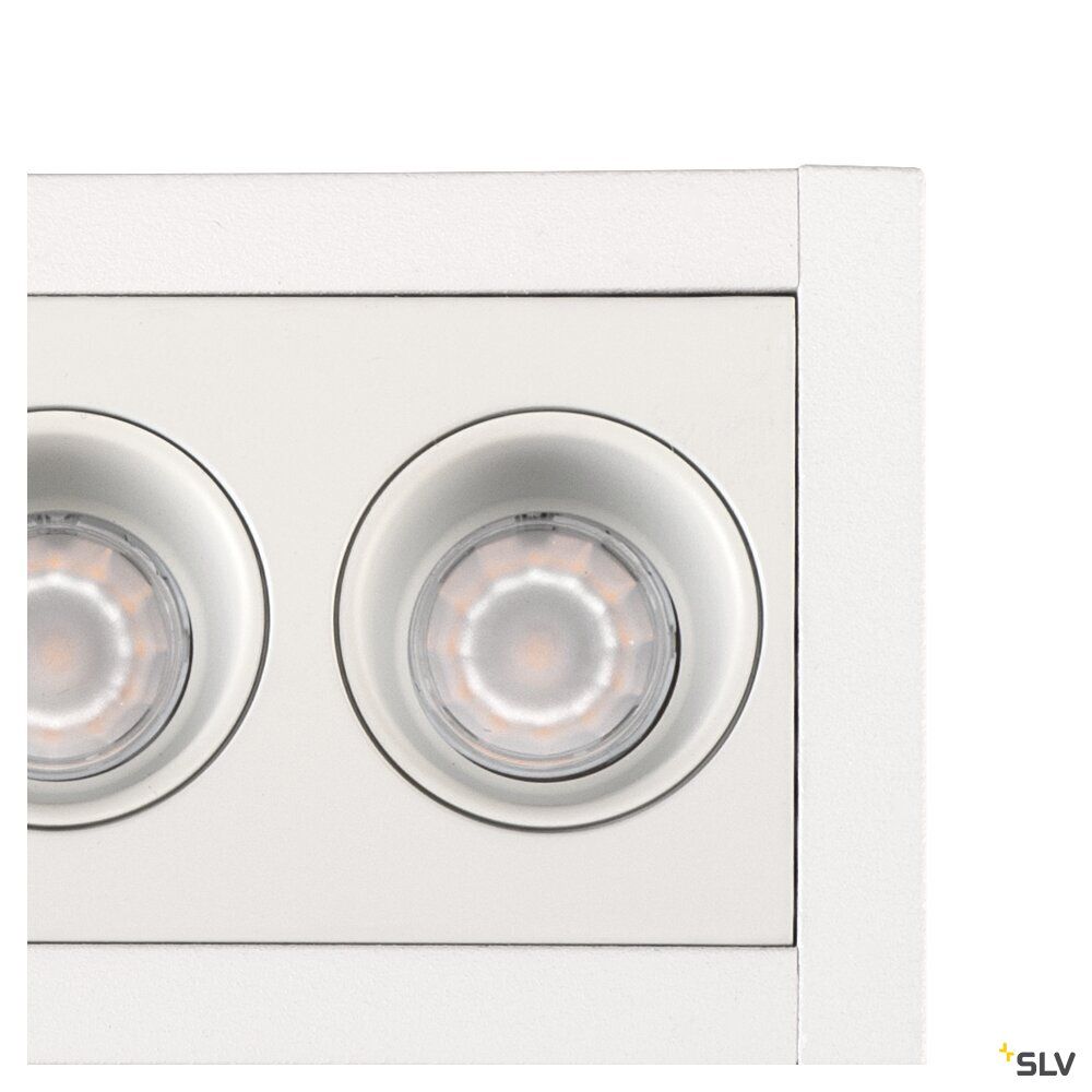 Milandos LED Deckeneinbauleuchte mit zwei effizienten Lichtquellen, minimalistisches Design aus Aluminium.