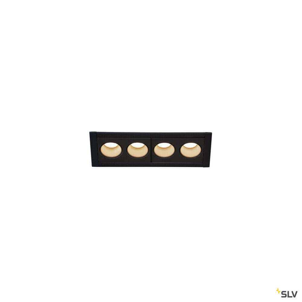 Milandos LED Deckeneinbauleuchte mit drei runden Lichtquellen, minimalistisches Design für hochwertige Beleuchtung.