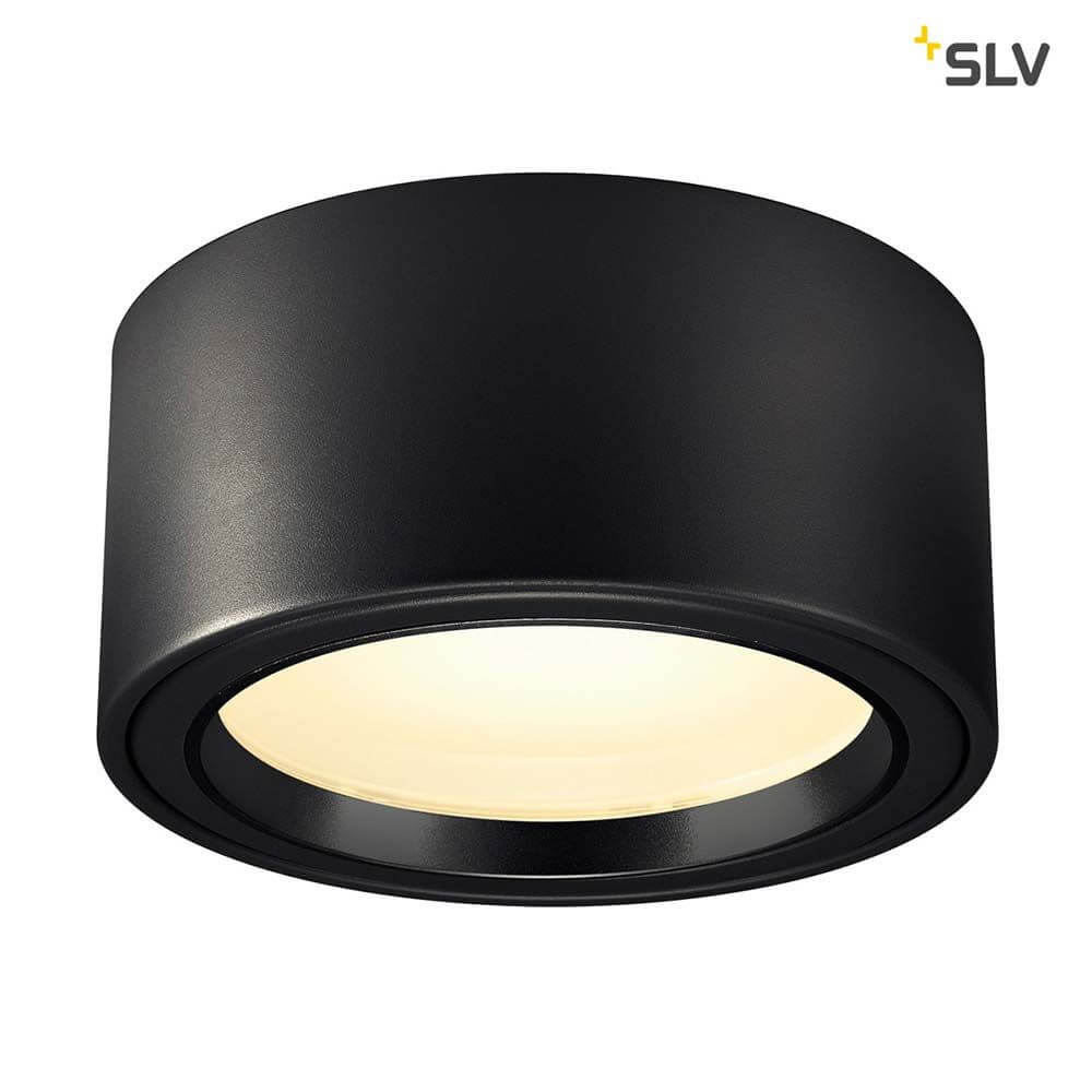 Miro LED Deckenaufbauleuchte Schwarz in modernem Design mit hoher Leuchtkraft und 2000lm Lichtstrom.