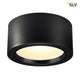 Miro LED Deckenaufbauleuchte Schwarz in modernem Design mit hoher Leuchtkraft und 2000lm Lichtstrom.