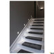 Mobala Einbau-Wandlampe 3000K Weiß an einer Treppe mit modernen Stufenmatten und stilvollem Wanddesign.