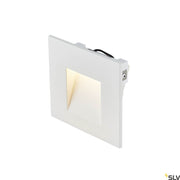 Mobala Einbau-Wandlampe 3000K Weiß aus weißem Aluminium mit quadratischer Bauform und indirektem LED-Licht