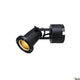 Nautilus Montageplatte in modernem Design, schwarze Lampe mit goldener Innenfläche für stilvolle Beleuchtung.