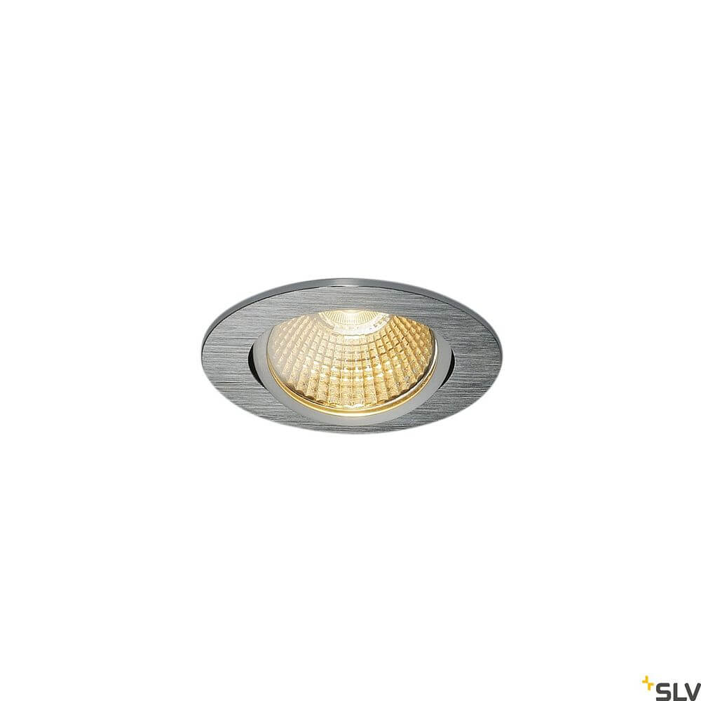 New Tria 68 I Cs Deckenleuchte Alu 2700K Rund in edlem Aluminiumdesign, ideal für moderne Innenräume.