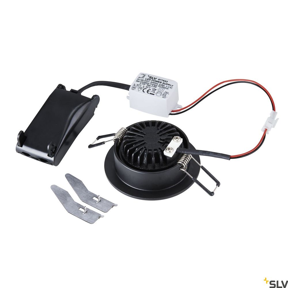 Nuevo Tria 68 I Cs Empotrable redondo negro 2700K