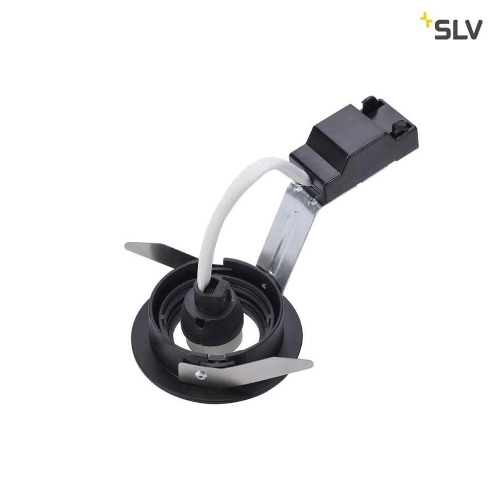 New Tria 68 Rund Einbauleuchte QPAR51 Schwarz – Einbaustrahler mit verstellbarem Lichtkegel
