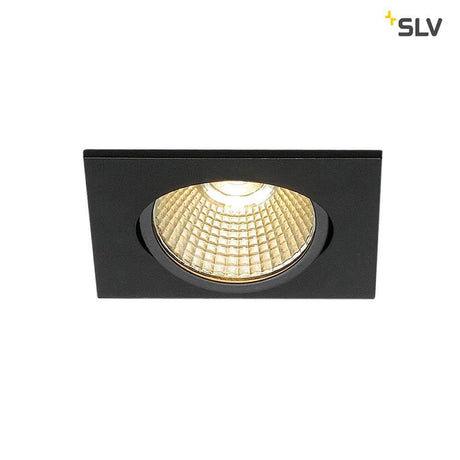 New Tria Square LED recessed light Black 1800-3000K with dim-to-warm function for individual light color.