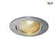 New Tria Rund LED Einbauleuchte Alu Gebürstet 1800-3000K