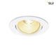 New Tria Rund LED Einbauleuchte Weiß 1800-3000K, innovative dimmbare LED Einbauleuchte in rundem Design.