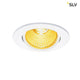 New Tria Rund LED Einbauleuchte Weiß 1800-3000K mit dimmbarer Warmlichtfunktion in elegantem Design