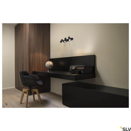 Noblo III 2700K Black in a modern study with stylish design