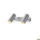 Noblo LED Strahler 2700K Grau mit zwei Leuchten in modernem Design und grauer Oberfläche.