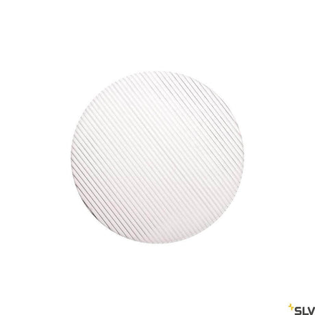 Numinos Diffuser Ellipse in a round design with fine stripes, ideal for bespoke lighting solutions.