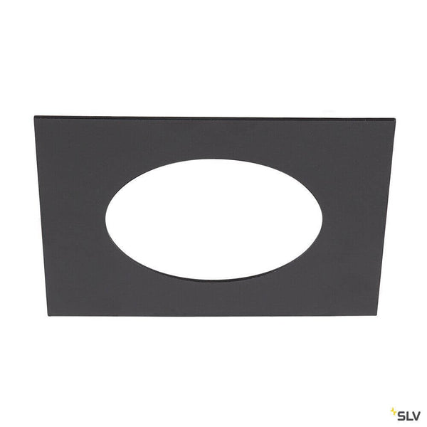 Numinos recessed frame S in black, ideal for ceiling recessed systems in hollow ceilings.