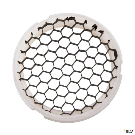 Numinos XS Diffusor Schwarz mit Wabenraster für kontrollierte Lichtlenkung und Blendungsreduktion